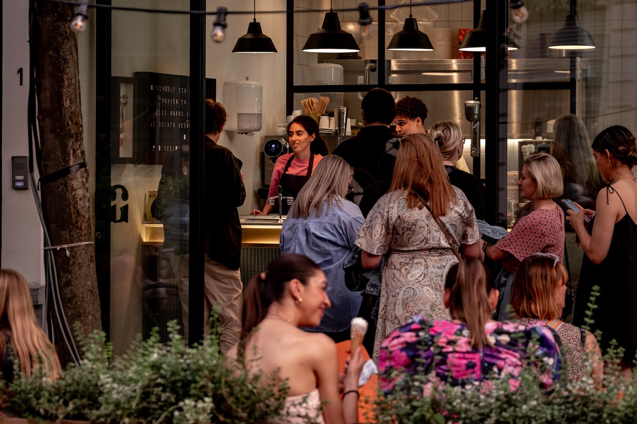 Gelato Giuliano interieur in Antwerpen